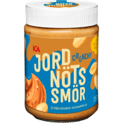 Jordnötssmör crunchy 350g ICA.