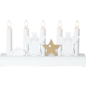Adventljusstake Julia 5 ljus 29cm Star Trading.