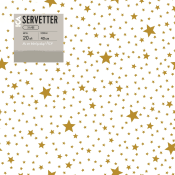 Servett Star Guld 40cm 20-p ICA.