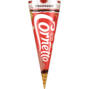 Glasstrut Jordgubb 1-p Cornetto.