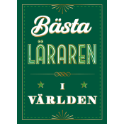 Bästa läraren i världen.