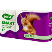 Toalettpapper 6-p Miljömärkt Serla.