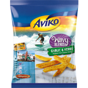 Pommes wavy blends garlic herbs 600g Aviko.