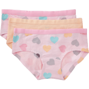 Hipster Luna 3p rosa med hjärtan 122/128 ICA I love eco.