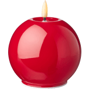 LED ljus boll shiny röd.