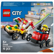LEGO City Pizzabil mot brandbil - racingpaket 60458.