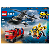 LEGO City Helikopter, brandbil och ubåt 60462.