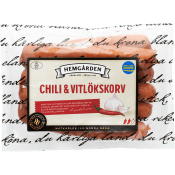 Chili & Vitlökskorv 300g Hemgården.