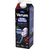 Yoghurt Blue Boost Blåbär Granatäpple 3% 1000g Verum.