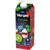 Filmjölk Jordgubb Kiwi 3,5% 1000g Verum®.