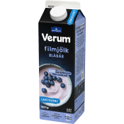 Filmjölk Blåbär Laktosfri 3,6% 1000g Verum®.