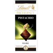 Chokladkaka mörk EXCELLENCE Pistachio 100g Lindt.
