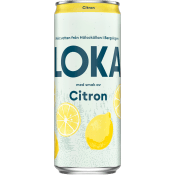 Kolsyrat vatten Citron 33cl Loka.