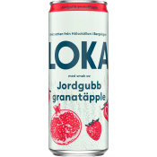 Kolsyrat vatten Jordg/Granatäpple 33cl Loka.