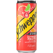 Läsk Citrus Fruits Zero 33cl Schweppes.