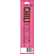 Ölkorv Chili mellanstark och kryddig 3-p 120g ICA.