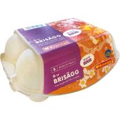 Ägg BRIS Frigående S 6-p Kronägg.