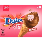 Glass Mini Daim strawberry 6-p GB Glace.