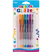 Glittergelpennor 6-p Carioca.