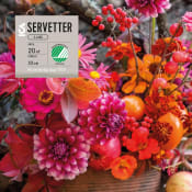 Servett 33cm Blommor i kruka.