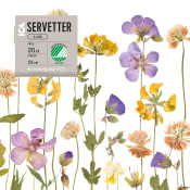 Servett 33cm Pressade Blommor.