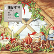 Servett 33cm Juldeco.
