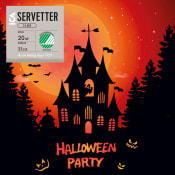 Servett 33cm Halloween ICA.