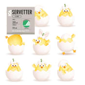 Servett 33cm Eggy ICA.
