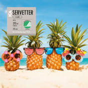 Servett 33cm Ananas.