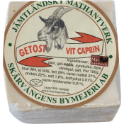 Getost Vit Caprin ca 200g Skärvångens Bymejeri.