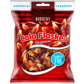 Godis Colaflaskor Sockerfria 80g Nordthy.