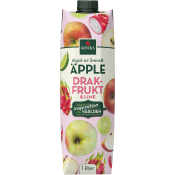 Juice Äpplen Drakfrukt och Lime 1L Kiviks.