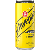 Mixers Indian Tonic Zero 33cl Schweppes.