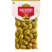 Oliver Halkidiki Chili med kärnor 150g Zeta.