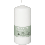 Blockljus vit stearin 15cm ICA.