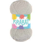 Garn Krabat Ljusgrå 50g Falk.