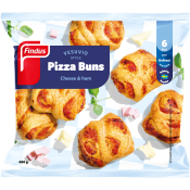 Pizzabullar med ost och skinka 480g Findus.
