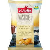 Västkustchips Smör & Havssalt 180g Estrella.