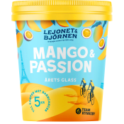 Glass Mango & passion Årets glass 500ml Lejonet&Björnen.