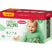 Fullkornsvälling Havre vete & råg Från 1år 20l Semper.