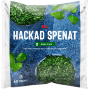 Hackad spenat Fryst 600g ICA.