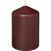 Blockljus vinröd 10cm.