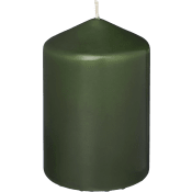 Blockljus mörkgrön 10cm.
