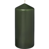 Blockljus mörkgrön 15cm.