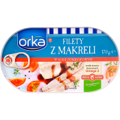 Makrillfiléer I Tomatsås 170g Orka.