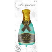 Folieballong Champagne 90cm 1st Happy Party.