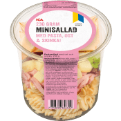 Minisallad med Pasta Ost och Skinka 230g ICA.