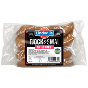 Grillkorv 2 Tjocka & 4 Smala 420 Gram Lindvalls.