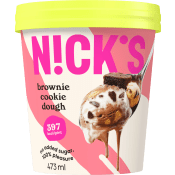 Glass Brownie cookie dough 473ml Nick´s.