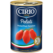 Hela skalade tomater Pelati 400g Cirio.